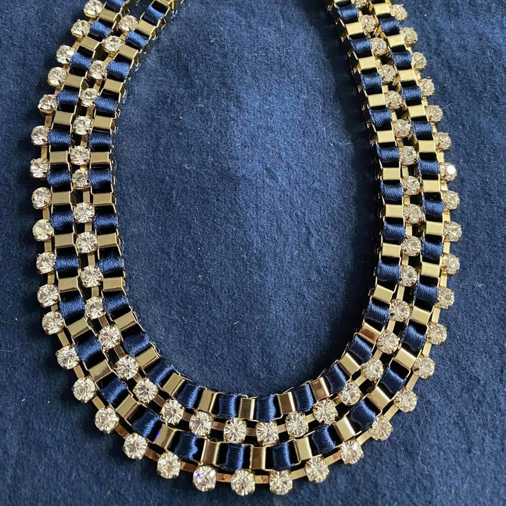 Brooks Brothers Gold/Navy Necklace "NEW"